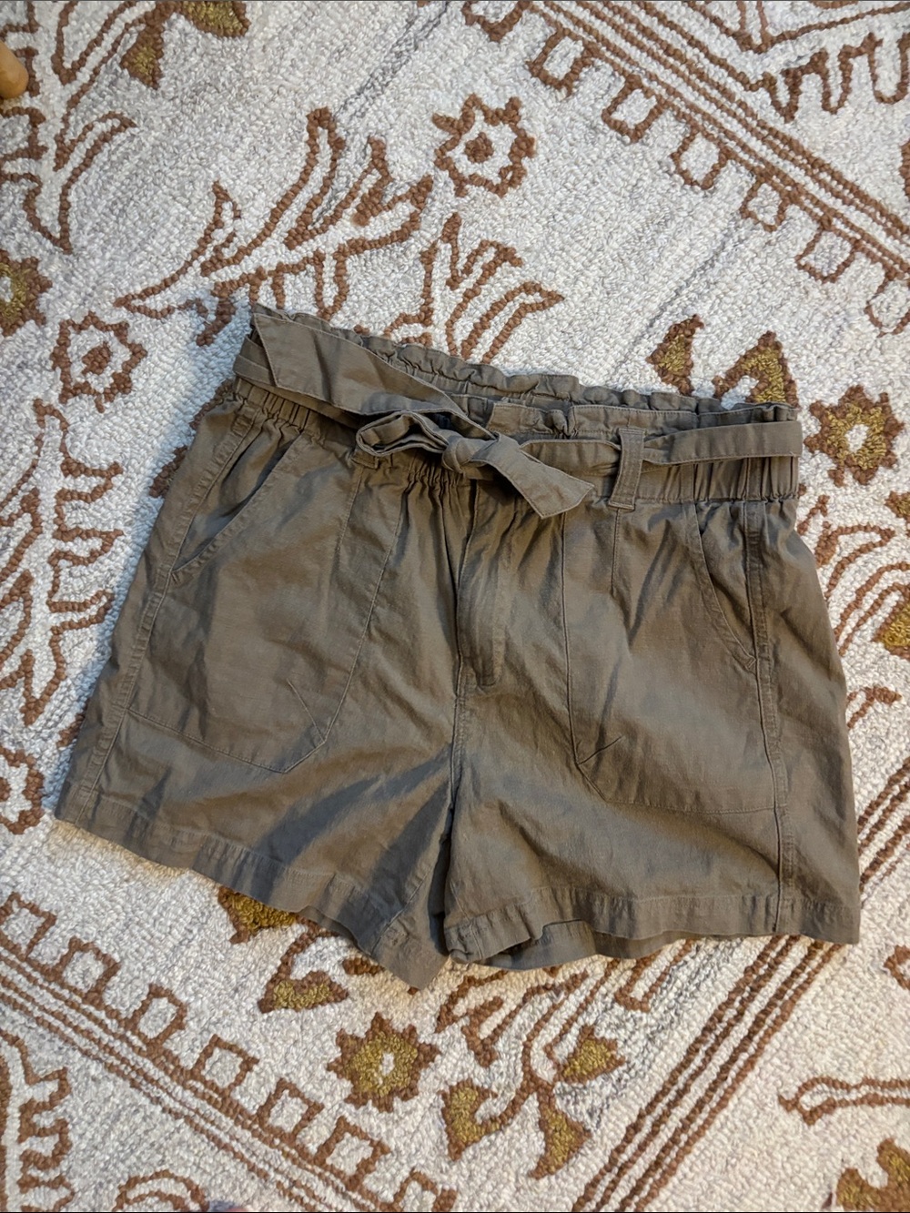 🤎 DEMOCRACY Light Brown High Rise Shorts